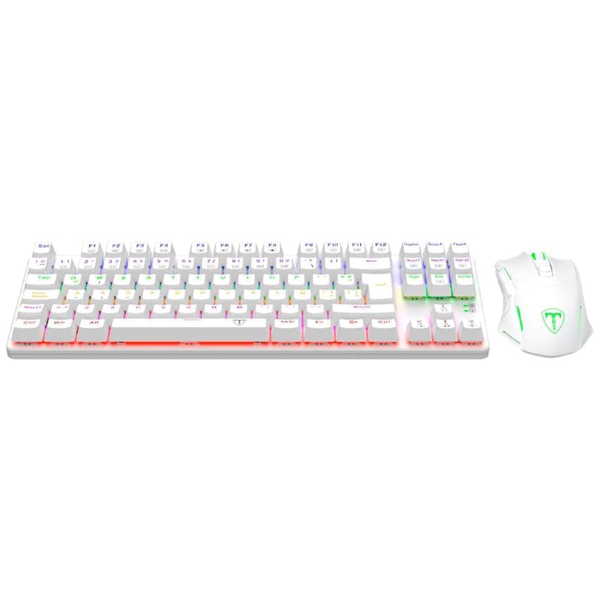 Teclado Y Mouse T-Dagger Advance Force Blanco Switch Red